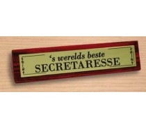 Desk Sign 02: 's werelds beste secretaresse